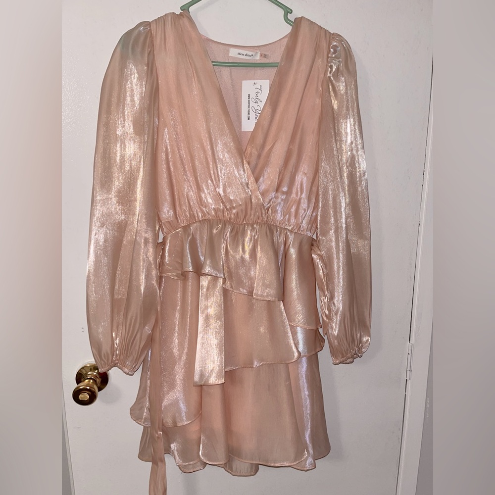 Boutique Dress,Champagne Pink,Small fits big,Brand new